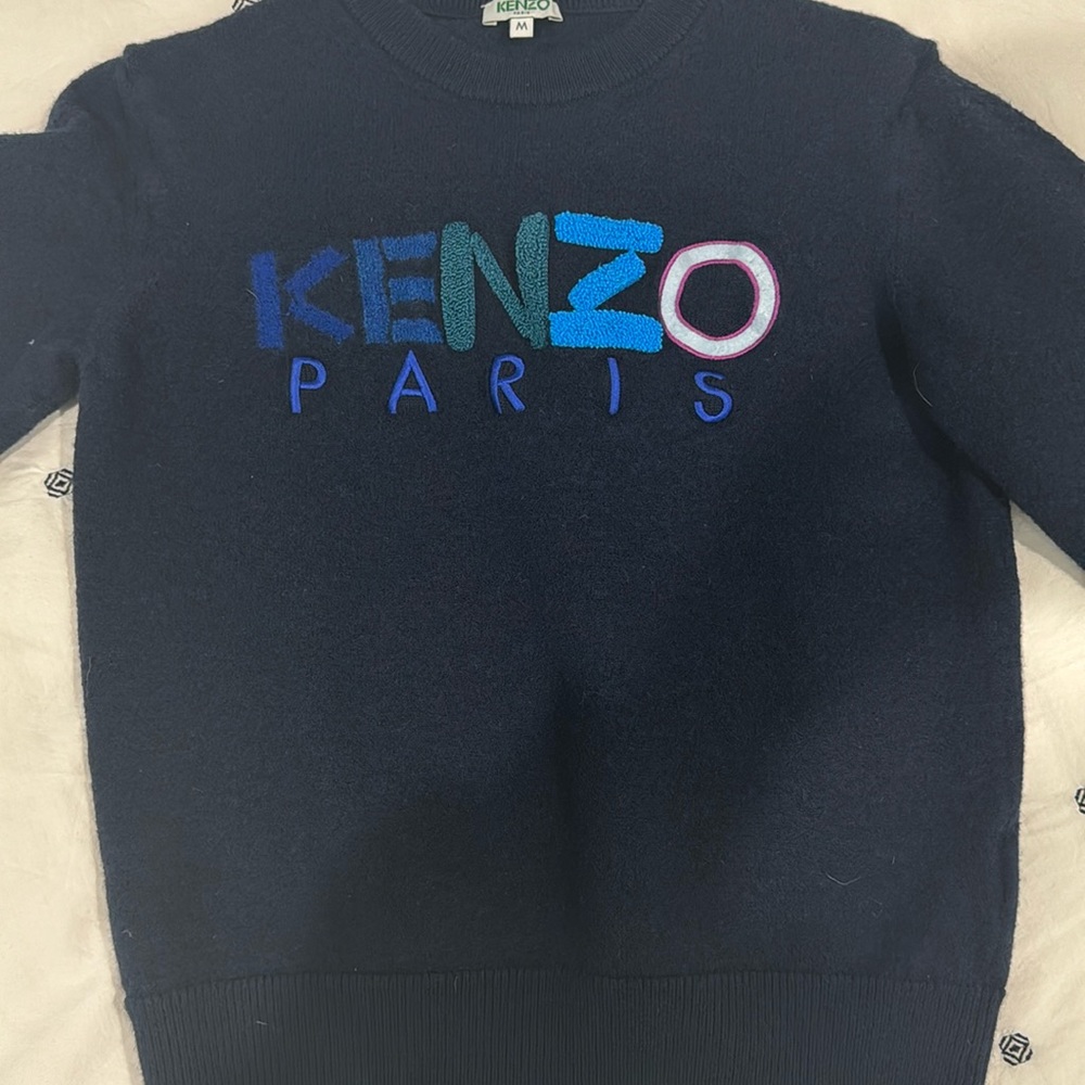 Kenzo wool sweater blue